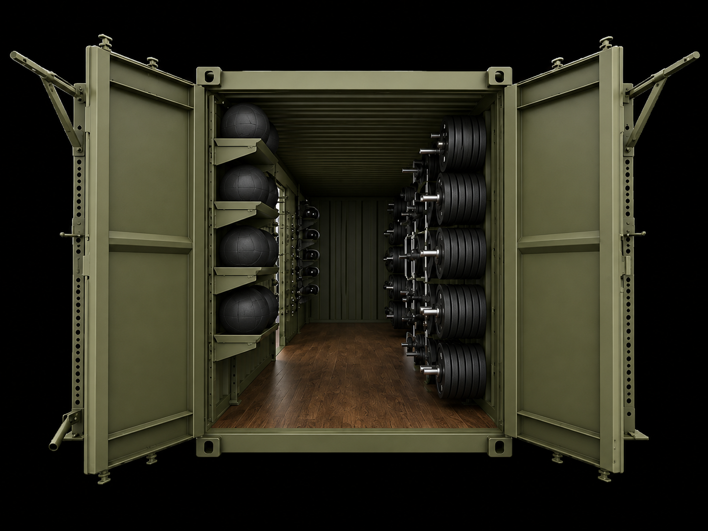 F40 Fortis locker front storage configuration