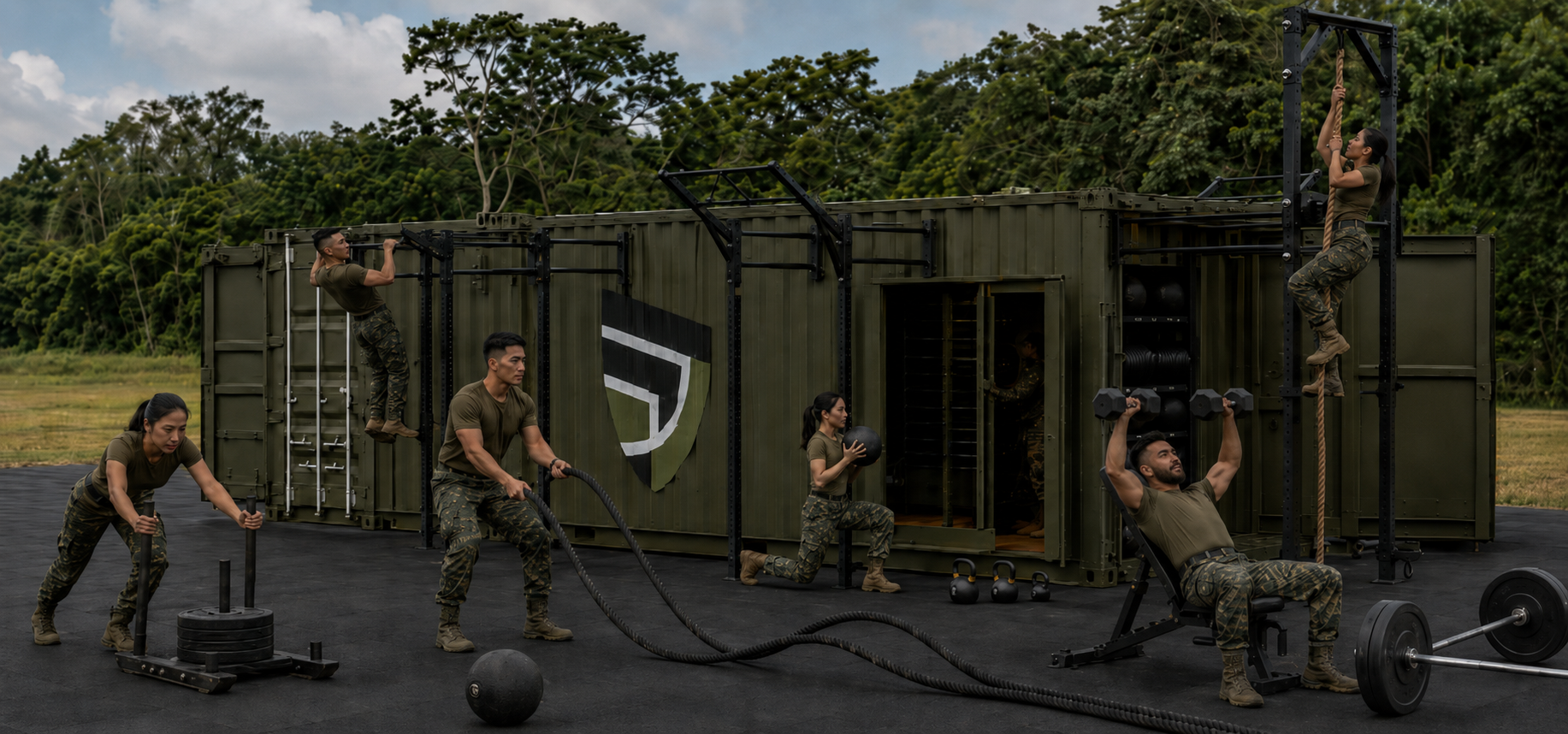 FORTIS deployable containerized fitness and conditioning system