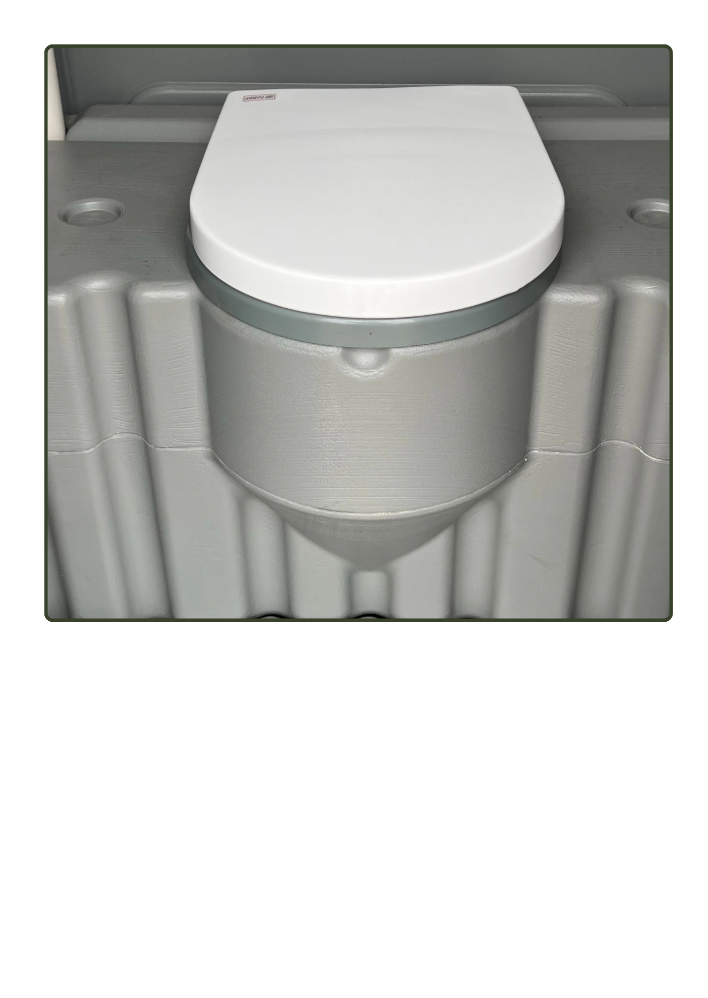 Deployed field sanitation toilet unit