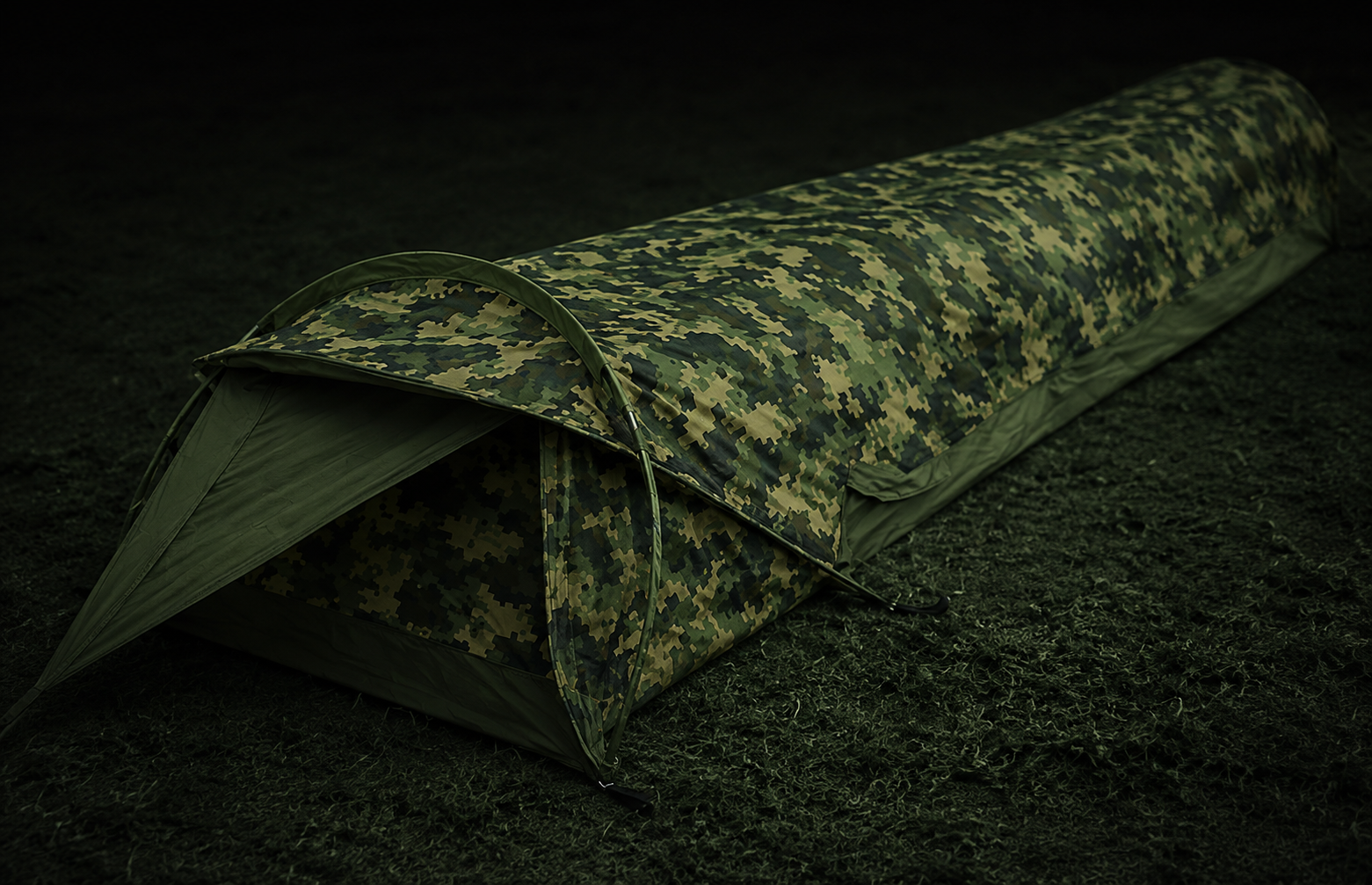 IR-protected shelter fabric