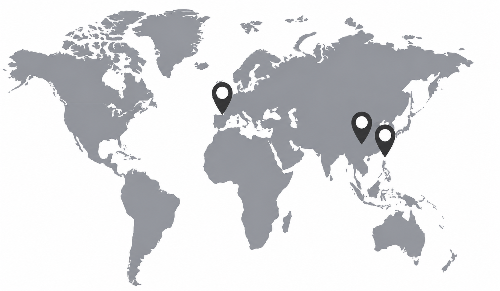 Temporary global reach map